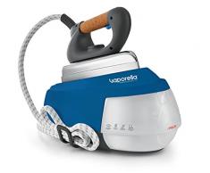 Polti Vaporella Forever 658 PRO Ferro da Stiro a Vapore con Caldaia, Autonomia Ilimitata, Funzione ECO, 5 BAR, Fino a 110 g/min, 2150 W, 0.7 Litri, Piastra in Alluminio, Blu
