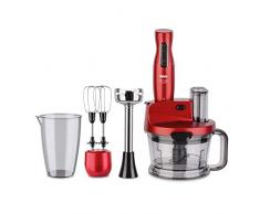 Fakir Mr Chef Quadro Rouge Serie Set frullatore a Immersione, Plastica
