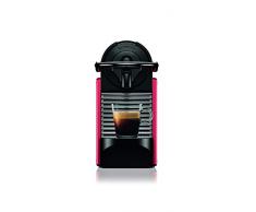 DeLonghi Nespresso Pixie EN124.R Macchina per caffè Espresso, 1260 W, Plastica, Rosso, Metallo