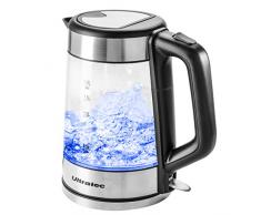 Ultratec LED Bollitore dellAcqua BlueVita100 con Regolazione della Temperatura e Impugnatura Soft-touch, 2400 W, 1.7 L