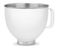 KitchenAid Ciotola metallizzate da 4,8 L BIANCO compatibile con Robot da cucina 4.3L e 4.8L