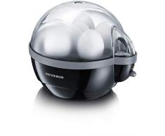 Severin EK 3056 Cuociuova, Alloggiamento da 1 Fino a 6 Pezzi, Nero/Grigio