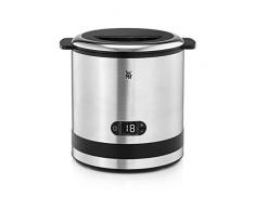 WMF - macchina del gelato 3 in 1, gelatiera per frozen yoghurt, sorbetto e gelato, capacità 300 ml con cucchiaio da gelato, in acciaio inox/cromargan opaco/colore argento