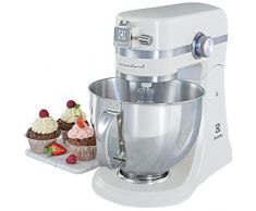 Electrolux EKM4100 Planetaria Assistent Impastatrice, 1000 W, 4.8 Litri, Alluminio, Bianco (Acciaio)