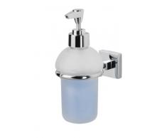 Tiger Melbourne Dispenser per Sapone Liquido, Acciaio Inox , Vetro, Cromato, 11,5 x 7,5 x 17 cm