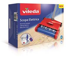 Vileda Scopa Elettrica Quick & Clean, Scopa Elettrica Senza Fili, con Vano Raccogli-Sporco, Leggera e Snodabile, Adatta a Tutti i Pavimenti