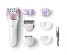 Philips Satinelle Advanced BRE631/00 epilatore Viola, Bianco 1 pinzette