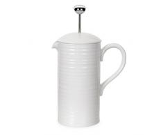 Portmeirion Home & Gifts CPW77455-XG Caffettiera, Porcellana, Bianco
