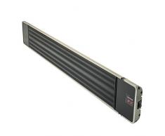 bimar HR309 Stufa elettrica da Esterno, Irradiazione Potente 1800w, Riscaldamento per Esterno Radiante Senza Emissione Luminosa, con Telecomando, Display Digitale, Timer 24h, a Parete o Soffitto