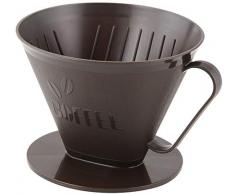 Fackelmann 42272 Filtro per caffè contenitore 10,5 x 15 cm per dimensione Filtro 4 in PP, Marrone