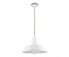 CD Cables-Sospensione paralume Sombrero metallo Bianco, Cavo Oro da 2 metri