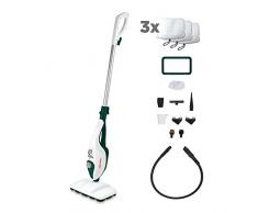 Polti Vaporetto SV240 Scopa Lavapavimenti a Vapore 2 in 1, Pulitore Portatile, Extra Dotazione Panni, con 14 Accessori, Leggero 1.6 kg, uccide ed elimina il 99,9%* di virus, germi e batteri