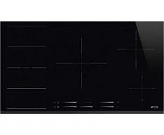 SMEG SI1F7955B, Piano Cottura Elettrico a induzione con 5 campi di Riscaldamento, in Vetro