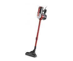 Ariete 2761 Handy Force Scopa Elettrica con filo 2 in 1 Aspirapolvere e Aspira Briciole, Filtro HEPA, Tecnologia ciclonica, Senza sacco, Spazzola tradizionale, Tubo telescopico, Rosso/Nero