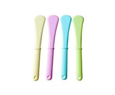 HABI Set 8 Spatola 30 cm Silicone Pastello Utensili da Cucina Preparazione