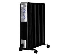 Orbegozo RN 2500 - Radiatore a olio, 11 elementi, 2000 W, luce LED, termostato regolabile, avvolgicavo, ruote girevoli