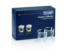 DeLonghi DLSC301 6 Bicchieri da Cappuccino, 190 milliliters, Vetro