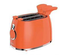 Imetec TS11 500 Tostapane, 5 Livelli di Doratura, 2 Pinze Inox, Timer con Autospegnimento, Indicatore Luminoso, Cassetto Raccogli-briciole, 500 W, Arancione