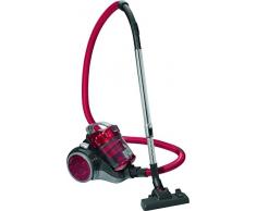 Clatronic BS ECO della Cyclon Twin Spin Aspirapolvere senza sacco con extra ampio raggio d azione, circa 8,3 m anthrazit/rot.