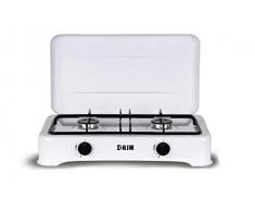 HJM CAG02 Fornello a gas, Metallo, Bianco/Nero