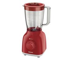 Philips HR2105/50 Frullatore Daily Collection, con lama ProBlend 4, 400 W, Rosso