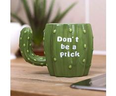 Thumbs Up Tazza Cactus Don T Be a Prick, Ceramica, Verde, 10 x 15 x 10 cm