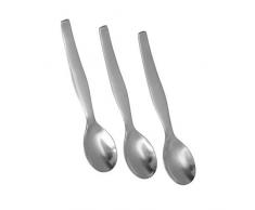 Metaltex 252928 - Cucchiaio per uova, 3 pezzi, in acciaio inox, argento, 5 cm