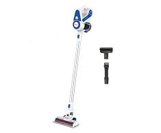 Polti SR90B Forzaspira SLIM - Scopa Elettrica senza Fili, Ricaricabile, con Doppia Funzione, Tecnologia Ciclonica, Autonomia fino a 40 min, Parcheggio Verticale, Bianco/Blu
