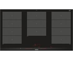 Siemens EX975LXC1E- Piano cottura a induzione, Zona di cottura vetroceramica, Nero, 91.2 x 52 x 5.1 cm