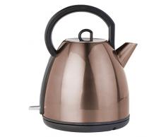 Ardes AR1K50 Bollitore Elettrico in Acciaio Inox Rose Gold Vintage Capacità 1,7 L Arresto Automatico Senza Fili Base di Rotazione a 360° Per Acqua Tisane Tè