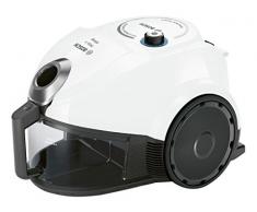 Bosch Bgc3U131 Aspirapolvere a Carrello Senza Sacco, 600 W, 1.7 Litri, 80 Decibel, Bianco/Nero
