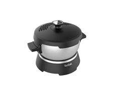 Tefal - Padella per friggere, in acciaio INOX, colore: Nero