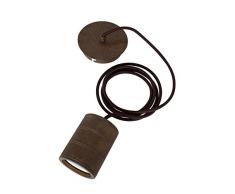 LAMPADA A SOSPENSIONE 100 ATTACCO E40 COLORE BRONZO ANTICO 965256