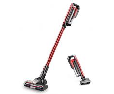 Proscenic I7, Aspirapolvere Senza Fili Potente 16000Pa, Scopa Elettrica Portatile, Ricaricabile a Batteria, 3 Spazzole per Pulizia di Peli Animali/Pavimenti/Tappeti/Divano, Rosso