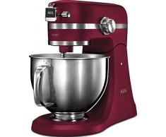 AEG KM 5520 Robot da Cucina, Metallo Pieno/Acciaio Inox, Colore: Rosso