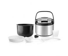 Taurus Top Cuisine Macchina da Cucina Programmabile, Vaschetta Rimovibile 5 L, 12 Timer 24 h, Programmi Speciali, Acciaio Inossidabile, Argento