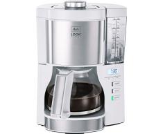 Melitta Look V Timer Macchina da caffè con filtro con timer Con caraffa in vetro bianco