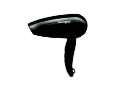 Kooper 2415732 Asciugacapelli da Viaggio, 1800 W, Nero