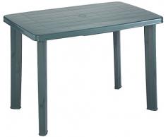 Ipae-Progarden S.P.A. 78008 Tavolo Rettangolare 101 x 68 x 72 cm Faretto Verde, Resina