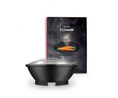 Taurus - Vaporiera Mycook – Set di cottura al vapore e libro di ricette (capacità 4,5l, 2 livelli di cottura), colore: nero