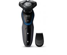 Philips S5100 - Rasoio, Rotation, Blu, carbone vegetale, Batteria/energia, agli ioni di litio, 1 h, 40 min), batería / corriente, 2015