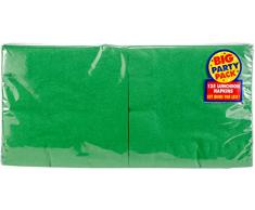 Amscan International 610013-03 - Tovaglioli a 2 veli, confezione da 125 pezzi, colore: Verde