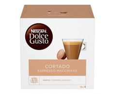Nescafé Dolce Gusto Cortado Espresso Macchiato Caffè, 16 Capsule (16 Tazze)