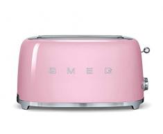 Smeg Tostapane TSF02PKEU, Acciaio Inossidabile, 2 Scomparti, Rosa Pastello