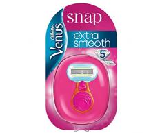 Gillette Venus Snap Con Rasoio Portatile Da Donna Extra Smooth, 1 Rasoio + 1 lametta con 5 Lame Rivestite In DLC