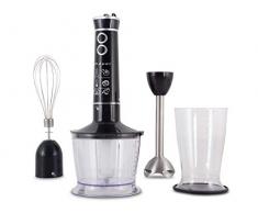 Beper 600W-3 in 1 Frullatore ad Immersione, ABS, Nero