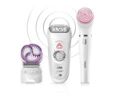 Braun Silk-épil 7 81683686 epilatore Bianco, Argento 40 pinzette