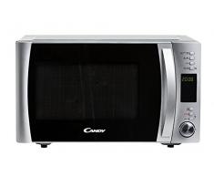 Candy CMXG25DCS Microonde con grill e app Cook-in, 25 litri, colore Acciaio