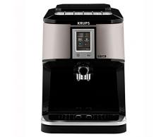 Krups EA880E macchina per caffè espresso con funzione Cappuccino one touch e Two in one touch, display a colori TFT con touch screen, 1,7 l, 15 bar, argento/nero