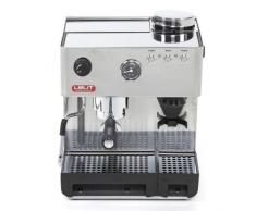 Lelit Anita PL042EMI Macchina Semiprofessionale con Macinacaffè Incorporato Ideale per caffè Espresso, Cappuccino, Cialde Carta-Carrozzeria in Acciaio Inox, 1200 W, 2 Cups, Inossidabile, Grigio